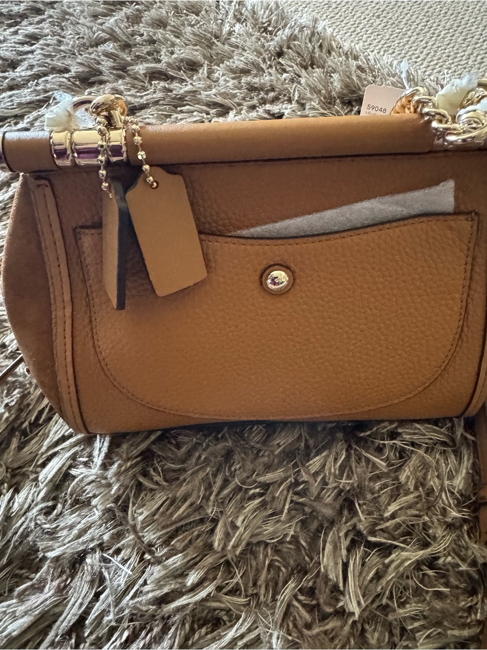 Coach Saddle Crossbody Bag in Brown with Gold Hardware - Picture 2 of 2
